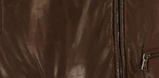 Ralph Lauren Purple Label Brown Leather Jacket S New $2995  