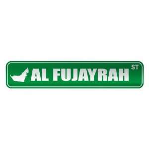   FUJAYRAH ST  STREET SIGN CITY UNITED ARAB EMIRATES