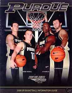 2008 2009 Purdue Boilermakers Basketball Media Guide  