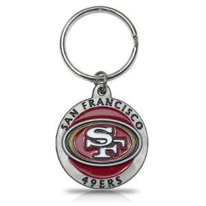  NFL San Francisco 49ers Logo Metal Key Chain, Official 