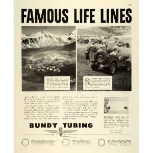  1943 Ad Bundy Tubing Detroit Michigan Attu Village 