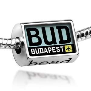 Beads Airport code BUD / Budapest country Hungary   Pandora Charm 