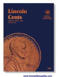 Whitman Coin Folder   Lincoln #1 1909 1940 Cents  