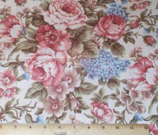Floral Roses Faye Burgos Fabric 2yds Marcus Brothers Cotton  