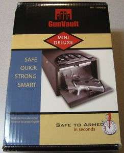 NEW GunVault Mini Deluxe GV1000D Gun Vault Safe CA DOJ  