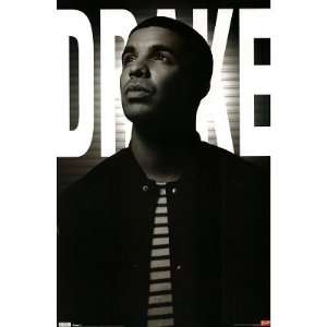  Drake, Rapper, Black and White, Music Poster Print   22x34 