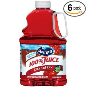 Ocean Spray 100% Cranberry Juice, 101.4 Ounce (Pack of 6)  