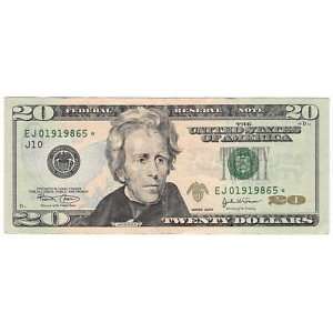 2004 $20 Bill    Federal Reserve Note printed in Fort Worth   Very 