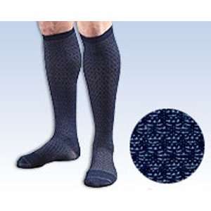  Activa Patterned Mens Casual Sock 15 20 mmHg, Navy Small 