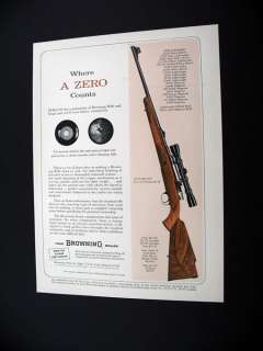 Browning 30 06 .30 06 30/06 Rifle 1964 print Ad  