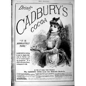  1889 Advertisement CadburyS Cocoa Drinking Chocolate 