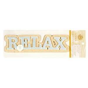  Anna Griffin Calisto 3 D Title Sticker Relax By The Each 