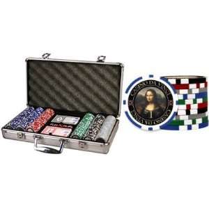 Davinci Masterworks Poker Chip Set of 300 w/5 different chip designs 