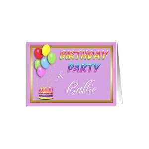  Callie Birthday Party Invitation Card Toys & Games