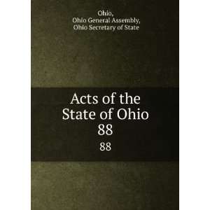  State of Ohio. 88 Ohio General Assembly, Ohio Secretary of State Ohio