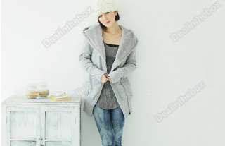 Korea Womens Zip Up Long Top Hoodie Coat Jacket Sweatshirt Outerwear 