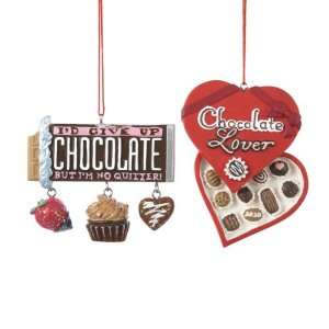   Pack of 12 Chocolate Lover Candy Christmas Ornaments