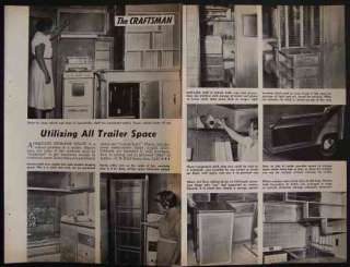 Travel Trailer Utilizing Space 1958 Design HowTo Tips  