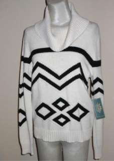 NWT Ralph Lauren Southwest Indian Design Cowl Neck Sweater L  