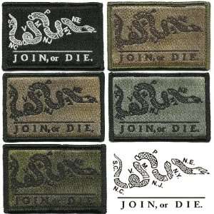  2 x 3 Tactical Join Or Die Patch Arts, Crafts & Sewing