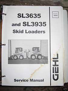 Gehl 3635 & 3935 Skidsteeer Service Repair Manual  