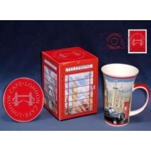  Paul Cardew London Cafe Jet Setters Coaster, Tin & Mug Set 