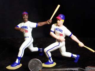 1988 Cleveland Indians Snyder Carter SLU MLB Posable Figure Set 