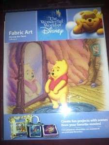 Wonderful World Disney Fabric Art Winnie The Pooh Reflection New Free 