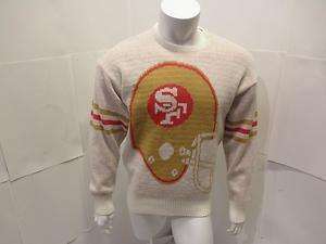   Cliff Engle San Francisco 49ERS Helmet Football Sweater Size M  