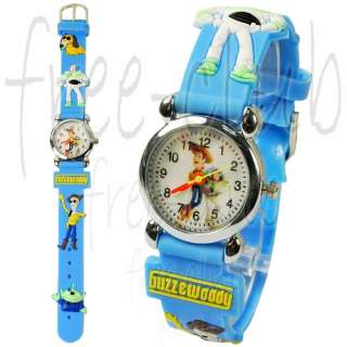 TOY STORY Buzz Lightyear 3D Blue Belt Kids Wrist Watch  