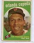1959 TOPPS ORLANDO CEPEDA #390 GIANTS SEE SCAN