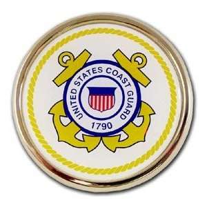 Coast Guard Seal Chrome Automobile Emblem