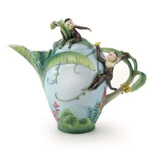  Monkey Mischief Porcelain Teapot bu Franz See Coupon for 