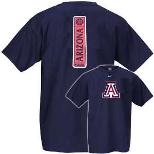  Nike Arizona Wildcats Navy Alumni T shirt Sports 