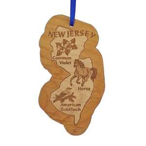 Advent Ornaments State Souvenir NEW JERSEY, Laser Cut and Engraved 