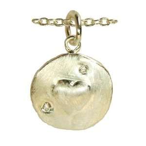  Jody Coyote Silver Heart CZ Charm Necklace Jewelry