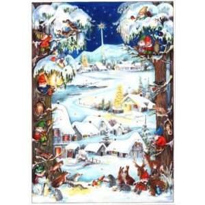  Snowy Village German Advent Calendar
