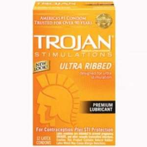  Bundle Trojan Stimulations Ultra Ribbed 12 Pack and 2 pack 