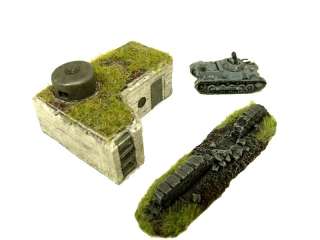 German Wehrmacht Kasematten MG Bunker + Panzer 2C  