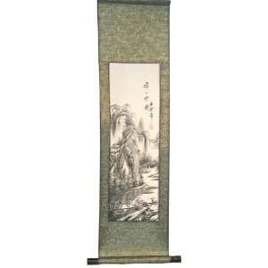   in Mountains Winter~ 36 Inch Chinese Scroll Painting