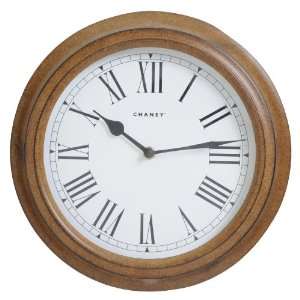 Chaney Instruments 50369 11 inch Teak finish Clock 