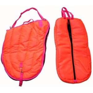  All Purpose English Horse Saddle Carrier Case Bag Orange 