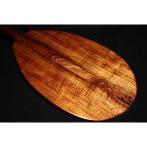  Tiger Curl Koa Canoe Paddle 60   Hawaiian Decor