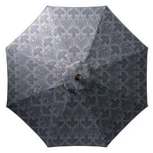  Outdoor Market Patio Umbrella in Symphony Blue   Silver 