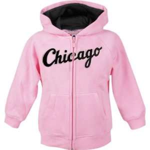  Chicago White Sox  Girls 4 6X  Pink Zip Front Hooded 