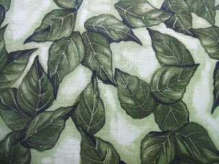 Clothworks Rose Whispers Leaf Cedar West Flower Fabric  