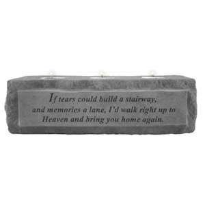 If Tears Could Build   Candleholder Memorial Stone   