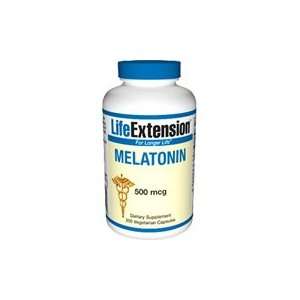  Melatonin 500 mcg   200 veggie capsules Health & Personal 