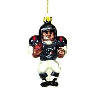  Houston Texans Nfl Glass Player Ornament (4 African 