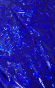 royal blue hologram fabric wine bottle gift bag  